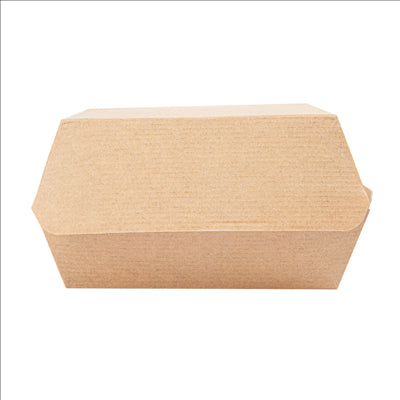 BOÎTES HAMBURGER 'THEPACK' 220 G/M2 13x12,5x6,2 CM (S) NATUREL CARTON ONDULÉ NANO-MICRO (450 UNITÉS)