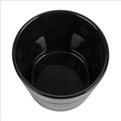 GOBELETS POUR FRITURES  Ø10,3x9 CM NOIR PORCELAINE (6 UNITÉS)