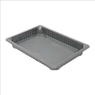 RÉCIPIENTS POUR "SUSHI" 244 ML 16,6x11,5x2 CM ARGENTE RPET (312 UNITÉS)