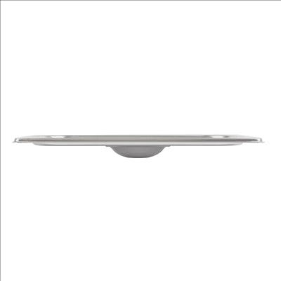 COUVERCLE 1/3 POUR RÉFÉRENCE 181.70/71  32,5x18 CM ARGENTE INOX (1 UNITÉ)
