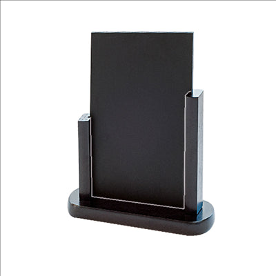 PANNEAU / ARDOISE DE TABLE  24x28,5 CM NOIR BOIS (1 UNITÉ)