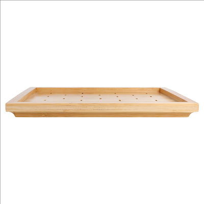 PLATEAU POUR 25 PICKS "GOLF"  25x20x2 CM NATUREL BAMBOU (1 UNITÉ)