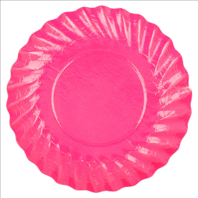 MINI PLATEAUX 380 G/M2 Ø 8,8 CM FUCHSIA CARTON (200 UNITÉS)