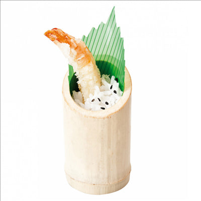 TUBES TRONQUÉS  Ø 5/5,5x9 CM NATUREL BAMBOU (100 UNITÉS)