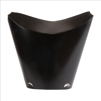GOBELETS À FRITES AVEC FERMETURE 26 OZ - 780 ML 305 + 18PE G/M2 11x15,7 CM NOIR CARTON (1000 UNITÉS)