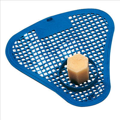 GRILLE UNIVERSELLE "WC" + PASTILLE 90 G  16 x 18 CM PLASTIQUE (12 UNITÉS)