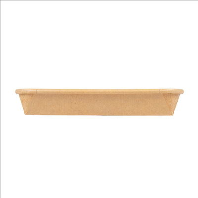 RÉCIPIENTS POUR "SUSHI"  20PE + 280 +16PE G/M2 16,5x11,5x2,4 CM NATUREL KRAFT (600 UNITÉS)