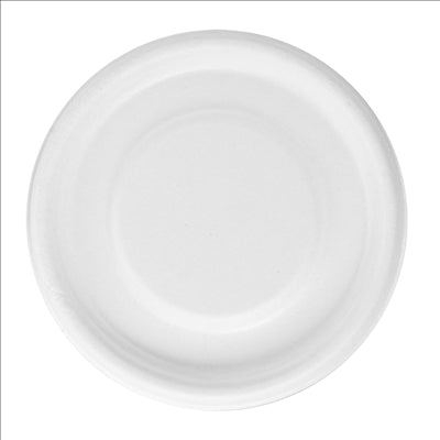 COUVERCLES POUR POTS 150.60 'BIONIC'  Ø 7,7x0,8 CM BLANC BAGASSE (1000 UNITÉS)