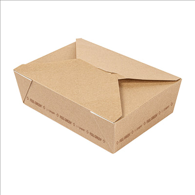 BOÎTES AMÉRICAINES MICRO-ONDABLES 'THEPACK' 1980 ML 240 G/M2 19,6x14x6,2 CM NATUREL CARTON ONDULÉ NANO-MICRO (200 UNITÉS)