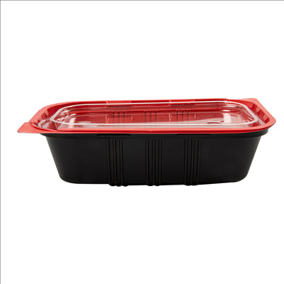 BARQUETTES MICRO-ONDABLES REPAS INDIVIDUEL  19,2x12,7x5 CM NOIR PP (400 UNITÉS)