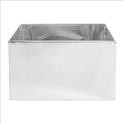 BOÎTE POUR BUFFET 'ARTINOX'  12x12x7 CM ARGENTE INOX (1 UNITÉ)