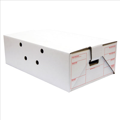 CARTONS DE TRANSPORT  575 G/M2 59,5x37x19 CM BLANC CARTON (15 UNITÉS)