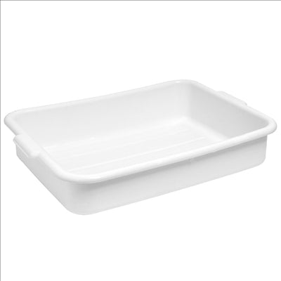 BAC MULTI-USAGES  54x39x12,7 CM BLANC PLASTIQUE (1 UNITÉ)