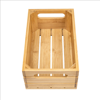 BOÎTE BUFFET GN 1/4  26,5x16,2x10 CM NATUREL BAMBOU (1 UNITÉ)