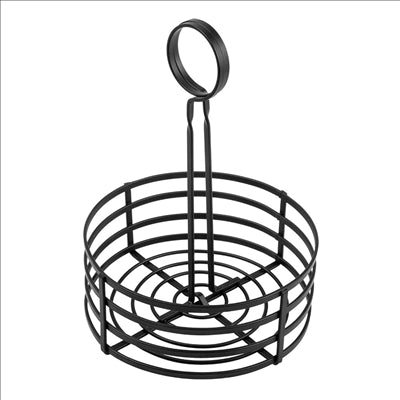 BASKET CONDIMENTS  Ø 15,5x20 CM NOIR FER (1 UNITÉ)