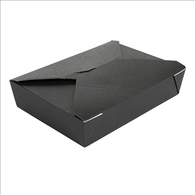 BOÎTES AMÉRICAINES MICRO-ONDABLES 'THEPACK' 1470 ML 230 + 12PP G/M2 19,6x14x4,5 CM NOIR CARTON ONDULÉ NANO-MICRO (300 UNITÉS)