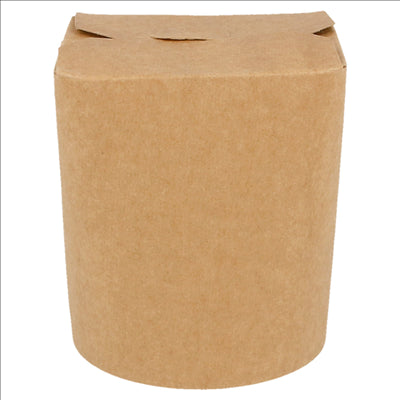 RÉCIPIENTS MULTIUSAGES MICRO-ONDABLES 480 ML 275 + 25 PE G/M2 Ø8x9 CM NATUREL KRAFT (50 UNITÉS)