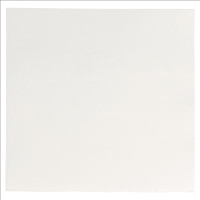 SERVIETTES ECOLABEL 'DOUBLE POINT' 18 G/M2 33x33 CM BLANC OUATE (1200 UNITÉS)