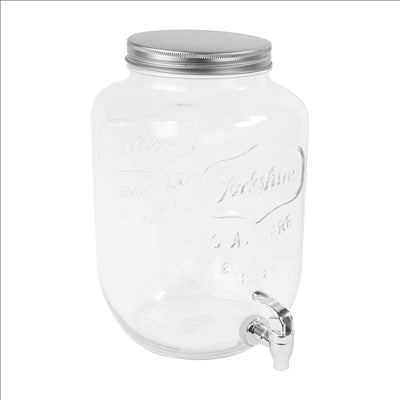 DISTRIBUTEUR DE BOISSONS 'WAKI GLASS' 8 L Ø 19,5x31 CM TRANSPARENT VERRE (1 UNITÉ)