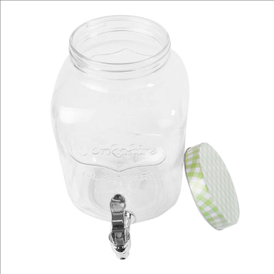 DISTRIBUTEUR DE BOISSONS 'WAKI GLASS' 4 L Ø 15,5x25 CM TRANSPARENT VERRE (1 UNITÉ)