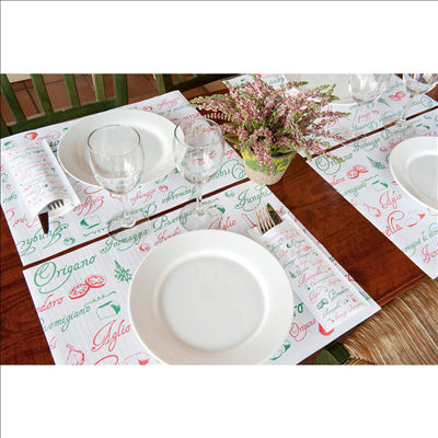 SETS DE TABLE 'PIZZA' 48 G/M2 31x43 CM BLANC CELLULOSE (2000 UNITÉS)