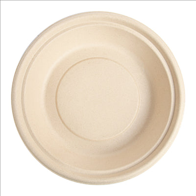 BOLS 'BIONIC' 900 ML Ø 20,8x4,4 CM NATUREL BAGASSE (400 UNITÉS)