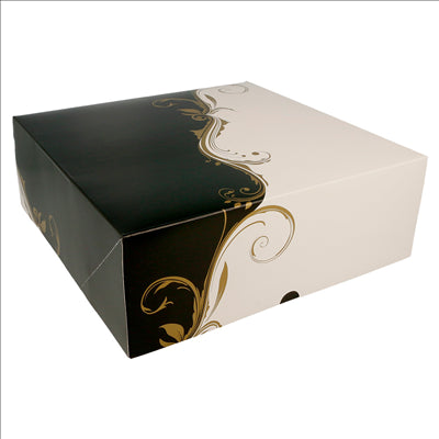 BOÎTES PATISSERIES SANS FENÊTRE 'THEPACK CLASSIC' 250 G/M2 28x28x10 CM BLANC CARTON ONDULÉ NANO-MICRO (100 UNITÉS)