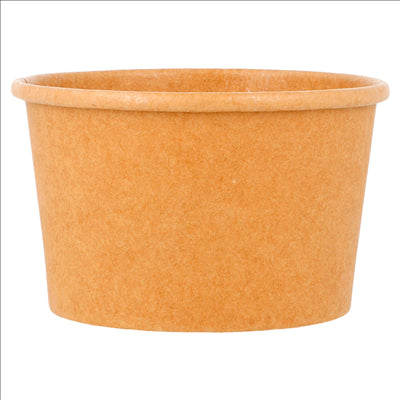 POTS À GLACES 120 ML 210 + 18 PE G/M2 Ø7,7x4,7 CM MARRON CARTON (2000 UNITÉS)