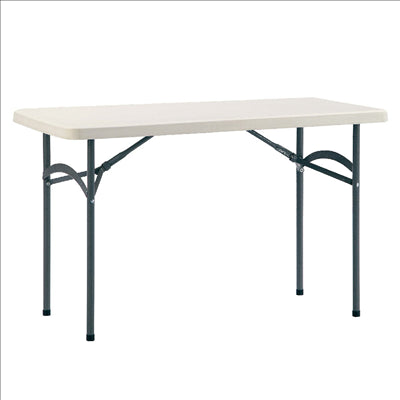 TABLE RECTANGULAIRE PLIABLE  183x76x74 CM BLANC PE (1 UNITÉ)