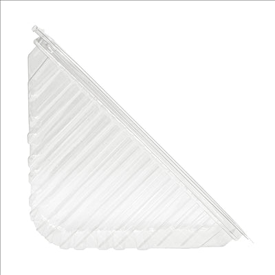 BOÎTES TRIANGULAIRES SANDWICH DOUBLE  11x11x6,5 CM TRANSPARENT RPET (600 UNITÉS)
