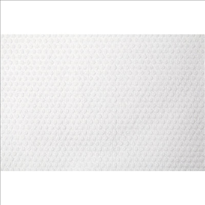 SERVIETTE EMBALLÉE À USAGE UNIQUE  80 G/M2 100x140 CM BLANC VISCOSE / PULPE (50 UNITÉS)