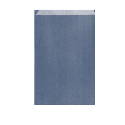 SACHETS PLATS  12+5x18 CM BLEU MARINE KRAFT VERGÉ (250 UNITÉS)