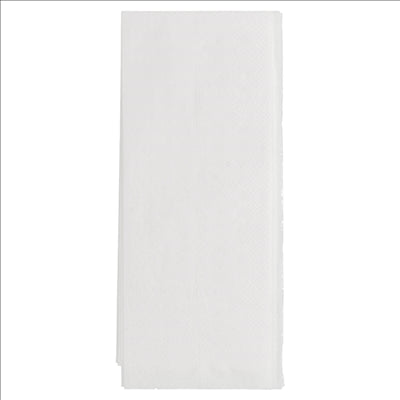SACS COUVERTS + SERVIETTE 'JUST IN TIME - PIZZA & PASTA' 90 + 10PE G/M2 11,2x22,5 CM BLANC CELLULOSE (400 UNITÉS)