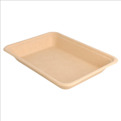 BARQUETTES 'BIONIC' 350 ML 19,6x14,7x2,7 CM NATUREL BAGASSE (1000 UNITÉS)