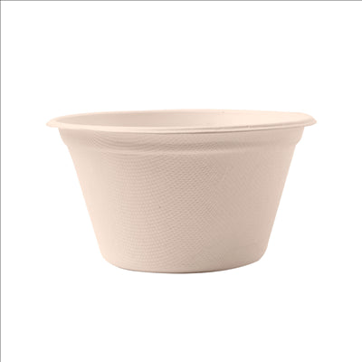 POTS 'BIONIC' 360 ML Ø 11,6x6,3 CM NATUREL BAGASSE (500 UNITÉS)