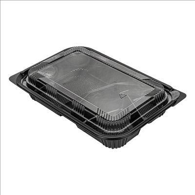 COFFRETS POUR REPAS 3 COMPART.  22,7x14,7x3,5 CM NOIR PP (200 UNITÉS)