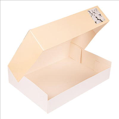 50 U. CARTONS AUTOMONTABLES TRAITEUR AVEC FENÊTRE  325 G/M2 35x25x8 CM QUADRICHROMIE CARTON (50 UNITÉS)