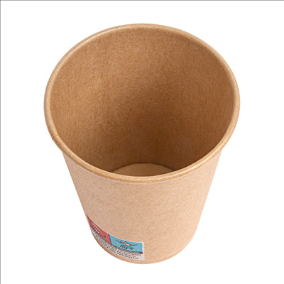 GOBELETS 9OZ - 270ML 18PE + 250 + 18PE G/M2 Ø7,8/5,2x9,5 CM MARRON CARTON (2500 UNITÉS)