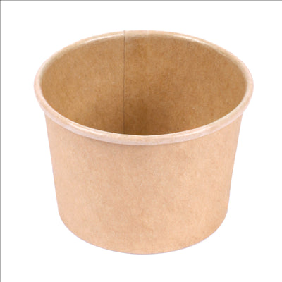 PETITS POTS 70 ML (2,3 oz) 210 + 18 PE G/M2 Ø6/5x4 CM MARRON CARTON (1000 UNITÉS)