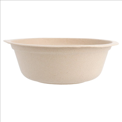 BOLS 'BIONIC' 350 ML Ø 13,5x4,6 CM NATUREL BAGASSE (1200 UNITÉS)