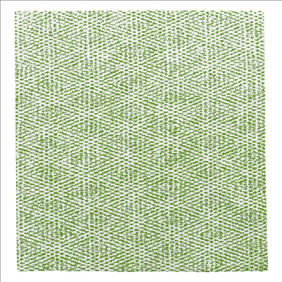 SERVIETTES P. 1/4 'LIKE LINEN - KEIKO' 70 G/M2 40x40 CM VERT OLIVE SPUNLACE (600 UNITÉS)