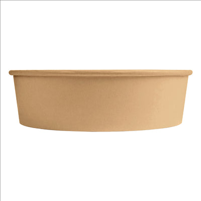 POTS SALADIERS 950 ML 300 + 18 PE G/M2 Ø 18,7/16,5x5,4 CM NATUREL KRAFT (300 UNITÉS)