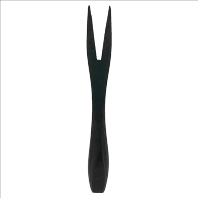 MINI FOURCHETTES  9 CM NOIR BAMBOU (50 UNITÉS)
