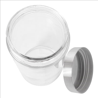 POT STOCKAGE CYLINDRIQUE 1700 ML Ø 11,2x22 CM TRANSPARENT VERRE (12 UNITÉS)