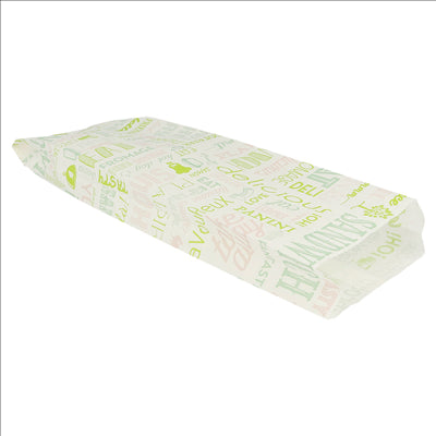 SACS BAGUETTTE GARNI 'PAROLE' 32 G/M2 12+4x35 CM BLANC PARCH.INGRAISSABLE (500 UNITÉS)