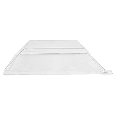 COUVERCLES POUR RÉF. 213.71 'BIONIC'  16x16x4 CM TRANSPARENT PET (400 UNITÉS)