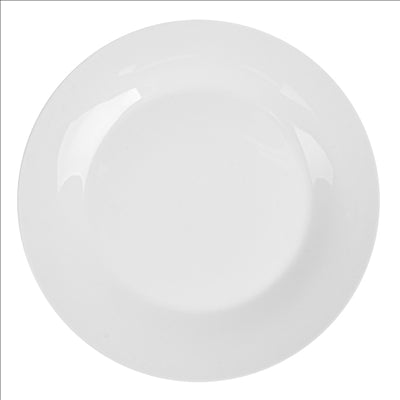 ASSIETTES PLATES  Ø 23 CM BLANC PORCELAINE (36 UNITÉS)