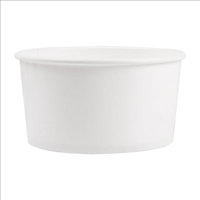 SALADIERS 1000 ML - 33,3 oz 300 + 18 PE G/M2 Ø15/12,8x6 CM BLANC CARTON (300 UNITÉS)