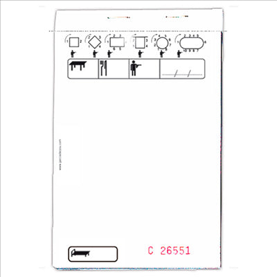 BLOCS COMMANDES STANDARD TRIPLI 50x3 FEUILLES  10x15 CM BLANC AUTOCOPIANT (100 UNITÉS)