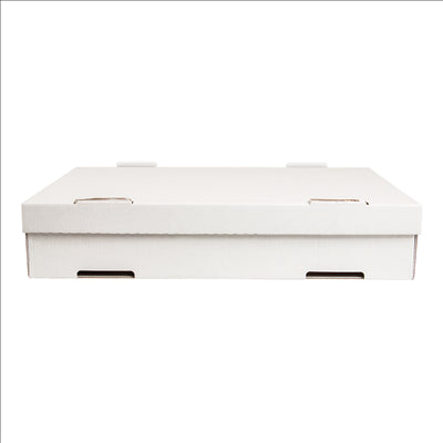 BOÎTES À PÂTES  348 G/M2 40x30x8 CM BLANC CARTON (50 UNITÉS)